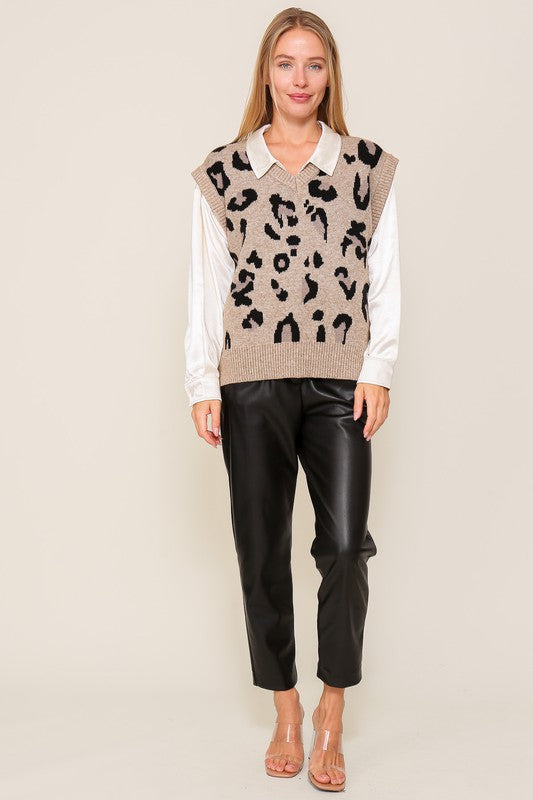 Leopard Vest