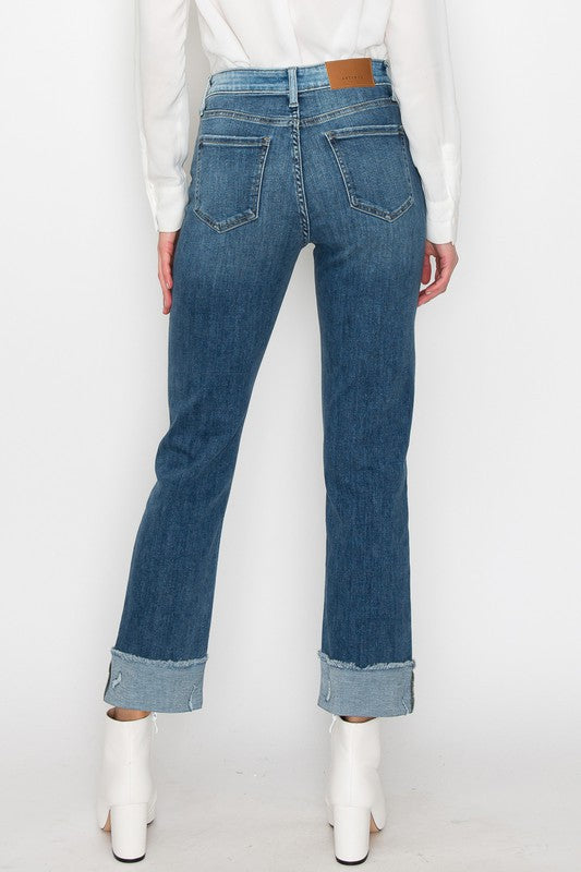 HIGH RISE STRAIGHT JEANS