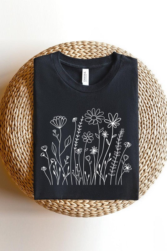 Wildflower Flower Meadow Graphic T Shirts