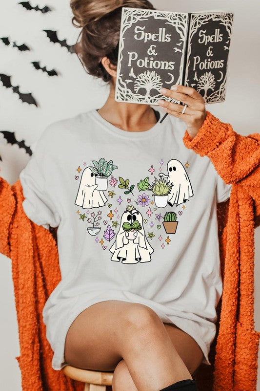 Ghost Plant Lover Halloween Graphic Tee