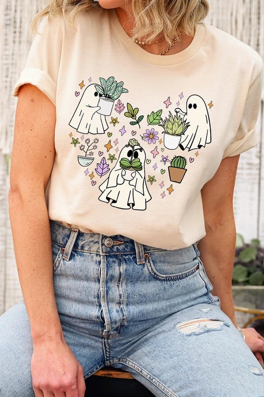 Ghost Plant Lover Halloween Graphic Tee