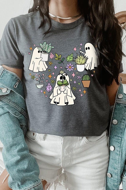 Ghost Plant Lover Halloween Graphic Tee